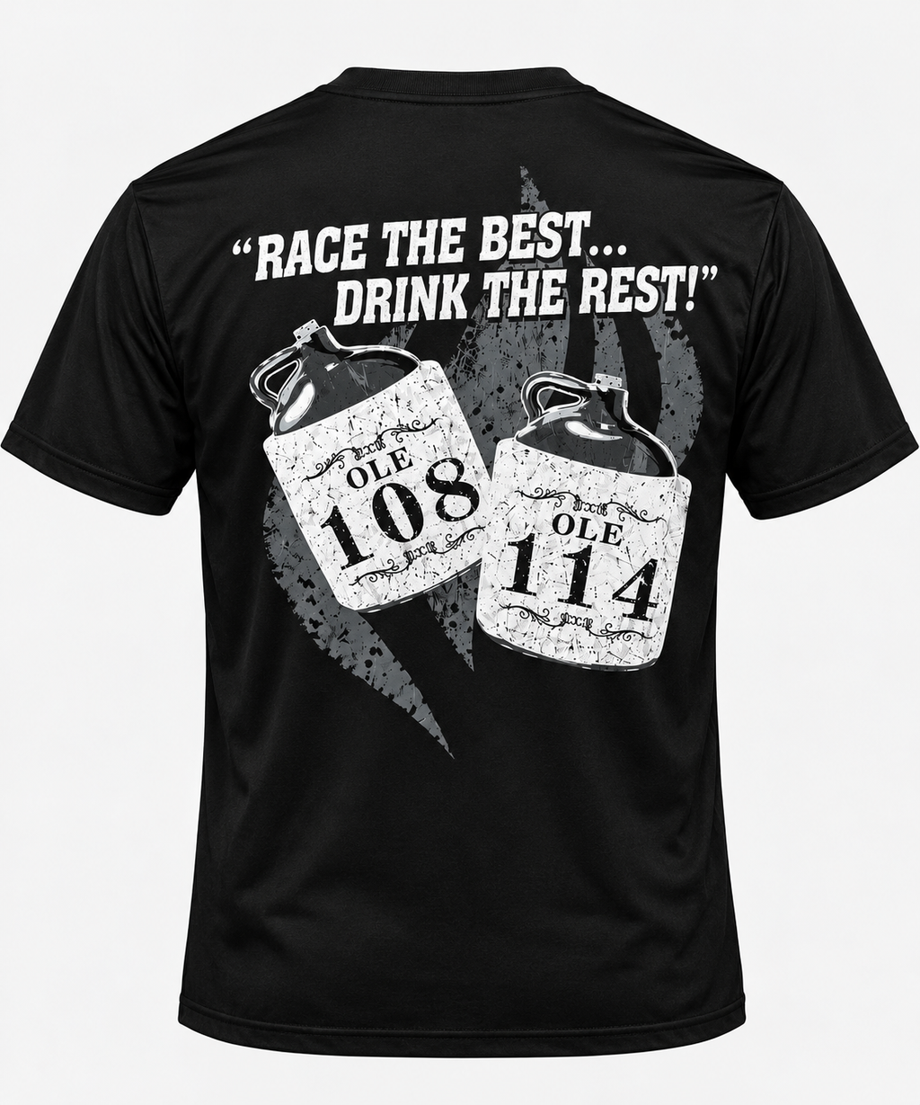 "Race the Best... Drink the Rest!" Logo Shirt